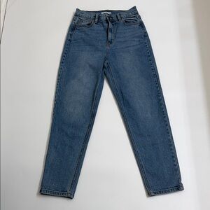 Cello High Rise Straight Leg Jeans 26X27 Vintage Wash Slim Straight Cropped